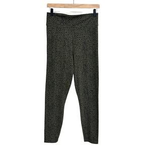 NEW Abercrombie & Fitch Leopard Spot Leggings in Green - Size M